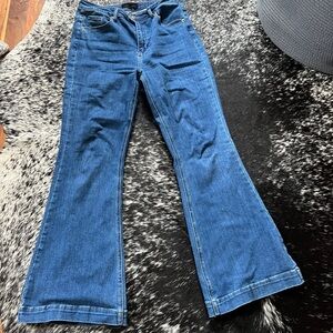 Risen brand, medium wash flared jeans